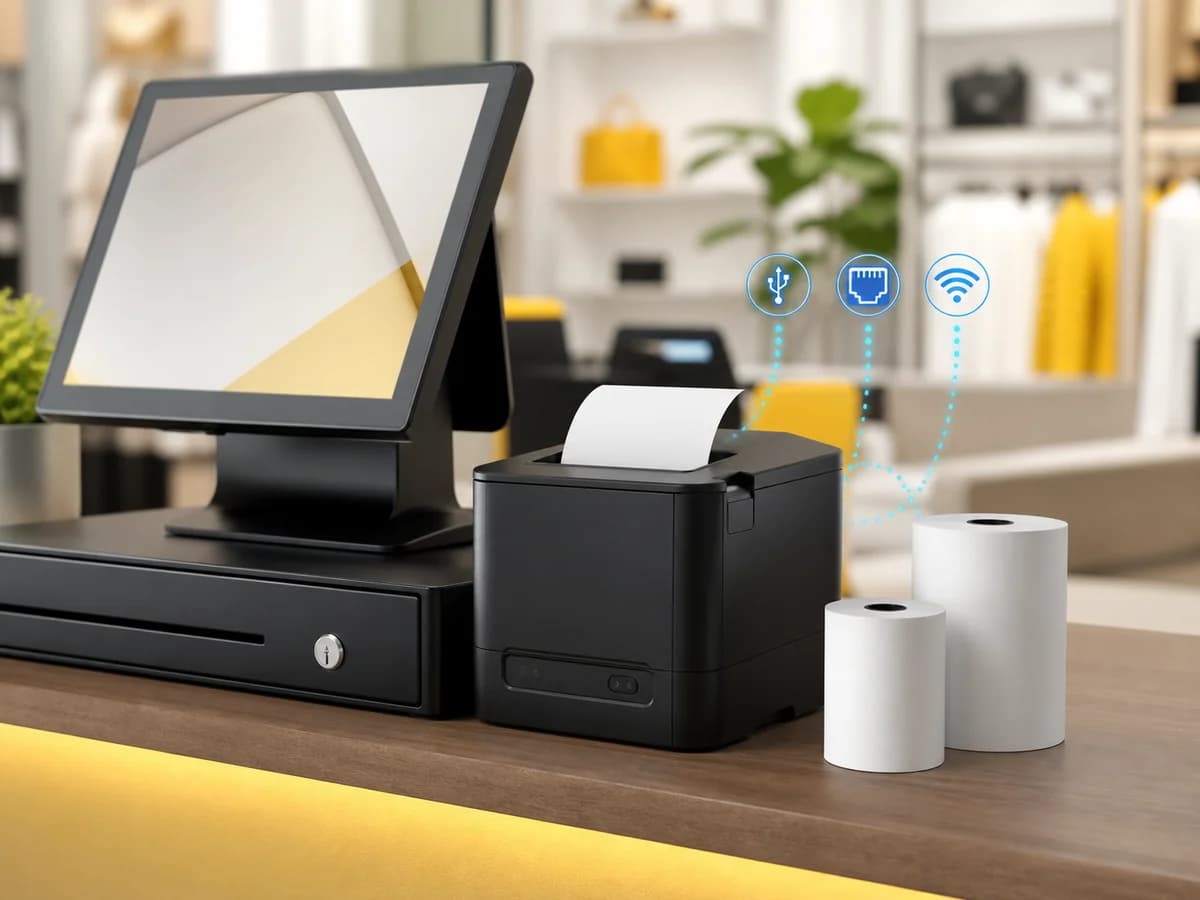 วิธีเลือกเครื่องพิมพ์สลิปสำหรับ POS: 58 หรือ 80 มม. และ Interface แบบไหนดี
