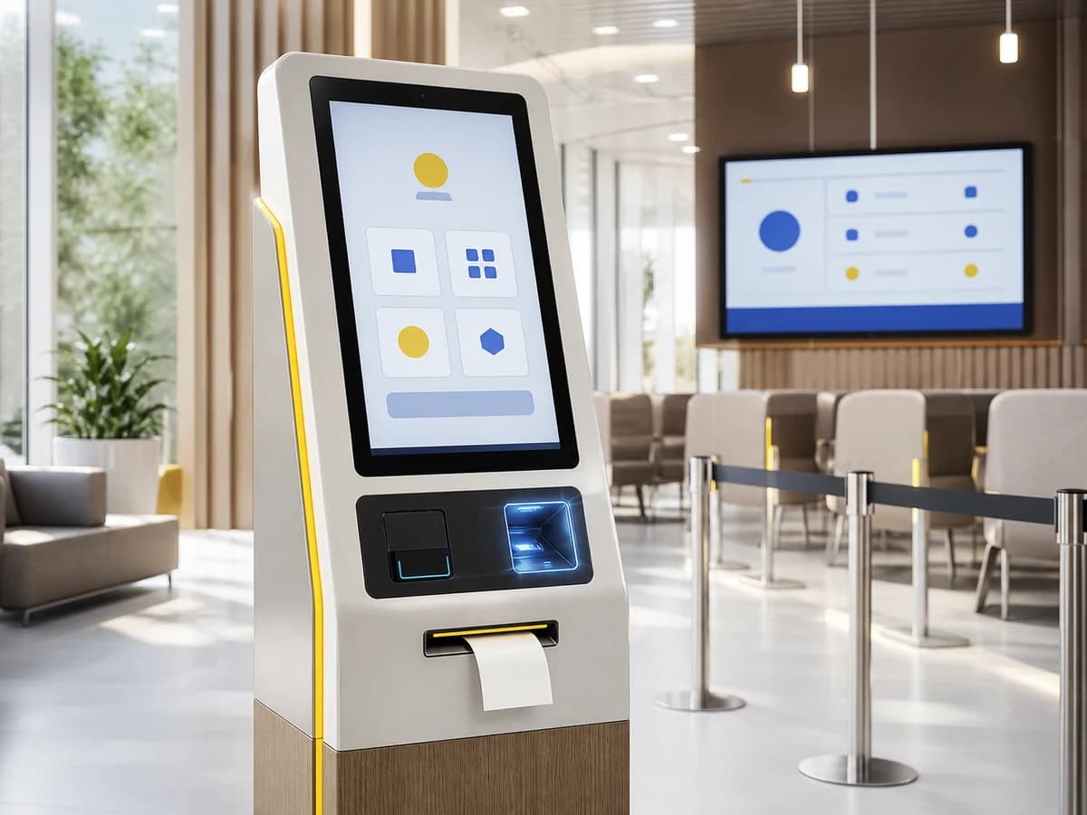 Kiosk ลงทะเบียนและรับบัตรคิว: ออกแบบ Workflow ให้บริการได้ต่อเนื่อง