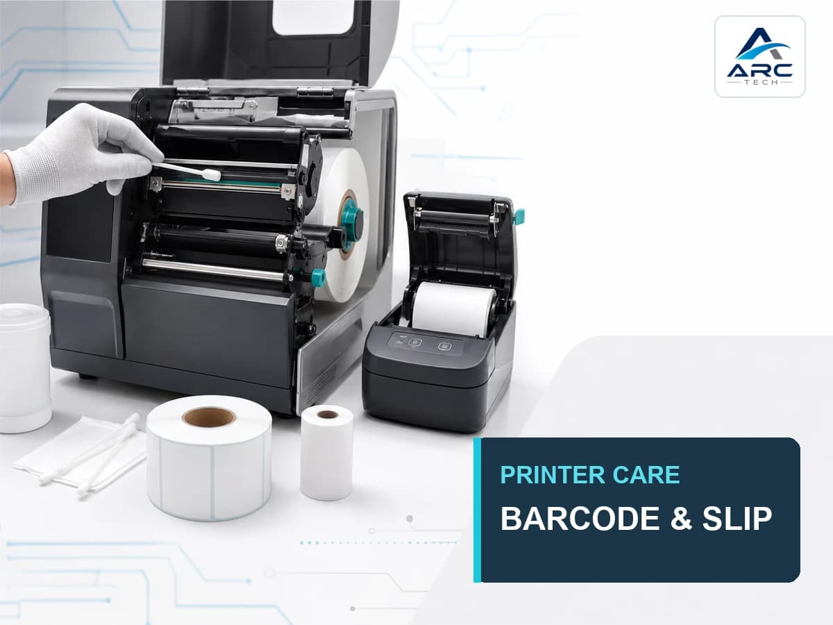การดูแลเครื่องพิมพ์ Barcode และ Slip Printer ให้พิมพ์ชัดและลดงานหยุด