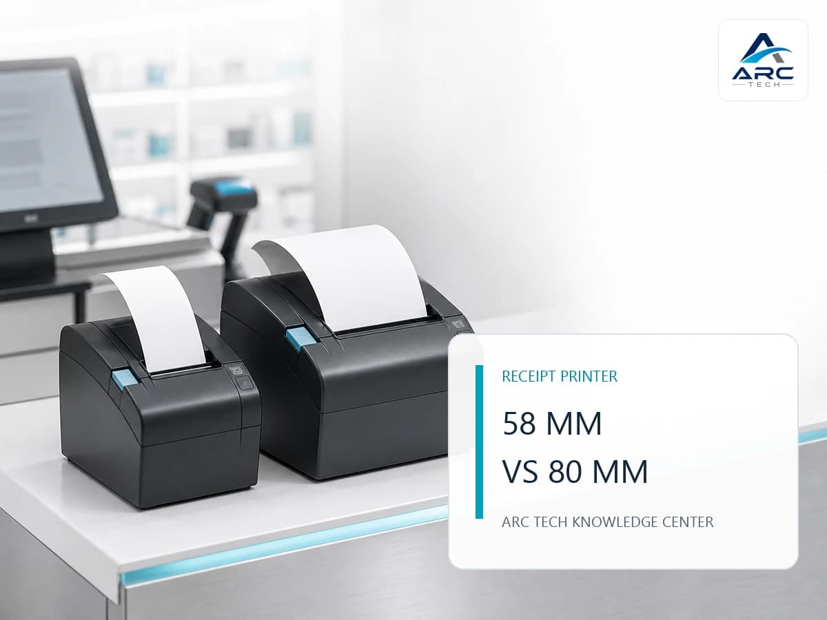 เครื่องพิมพ์สลิป 58 mm vs 80 mm ต่างกันอย่างไร เลือกหน้ากระดาษให้เหมาะกับ POS และ Kiosk