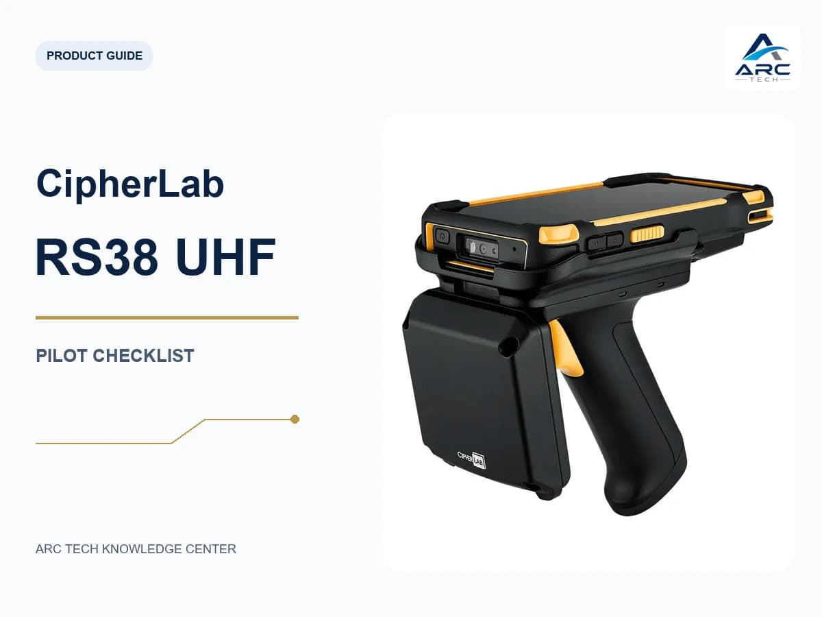 CipherLab RS38 UHF ทดสอบอย่างไรก่อนใช้ตรวจนับสต๊อก? Checklist หน้างาน