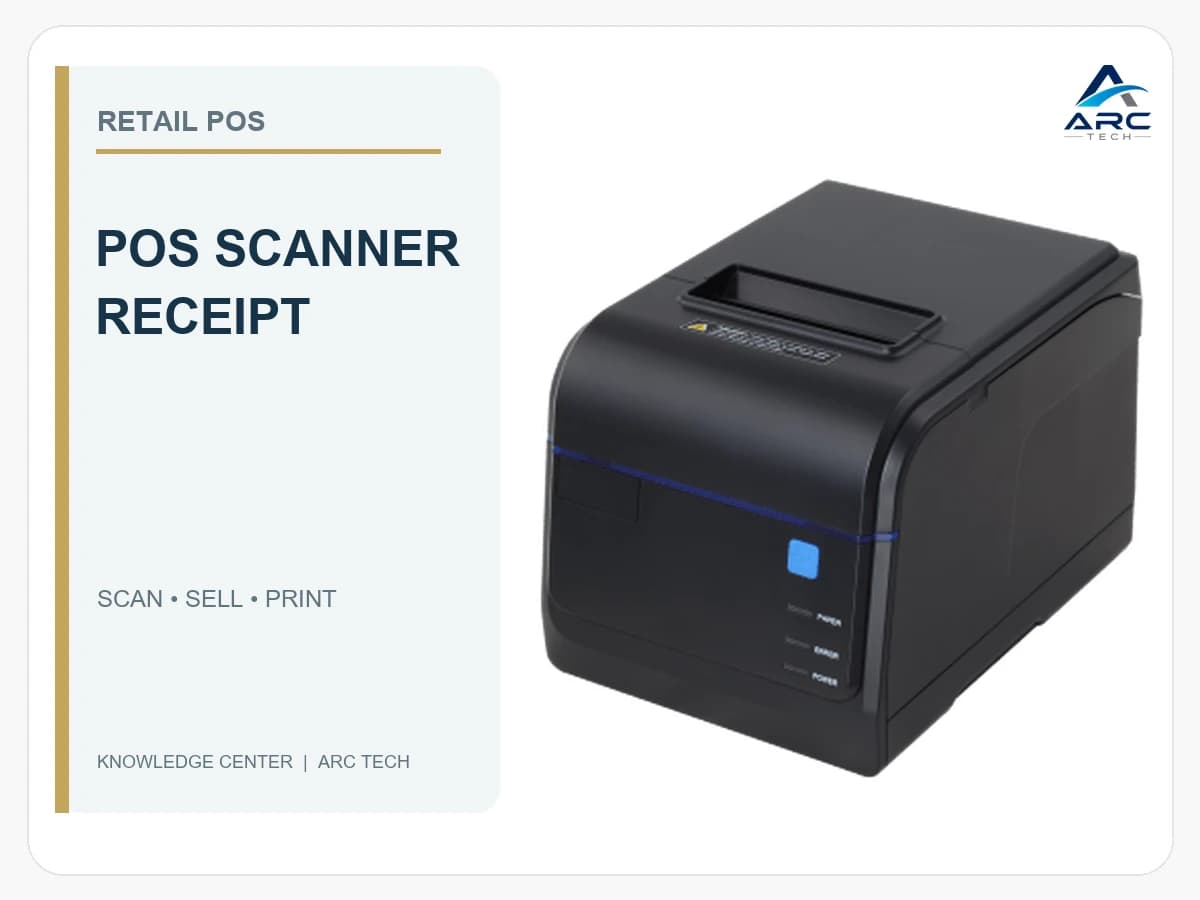 เครื่องพิมพ์สลิปและ Scanner สำหรับ POS: จัดชุดให้สแกนขายและออกใบเสร็จต่อเนื่อง